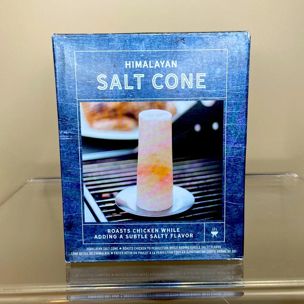 🐓Williams Sonoma Himalayan salt cone, roast chicken on the BBQ, NWT!